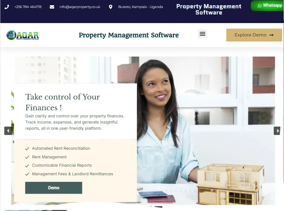 Aqar Property website screenshot