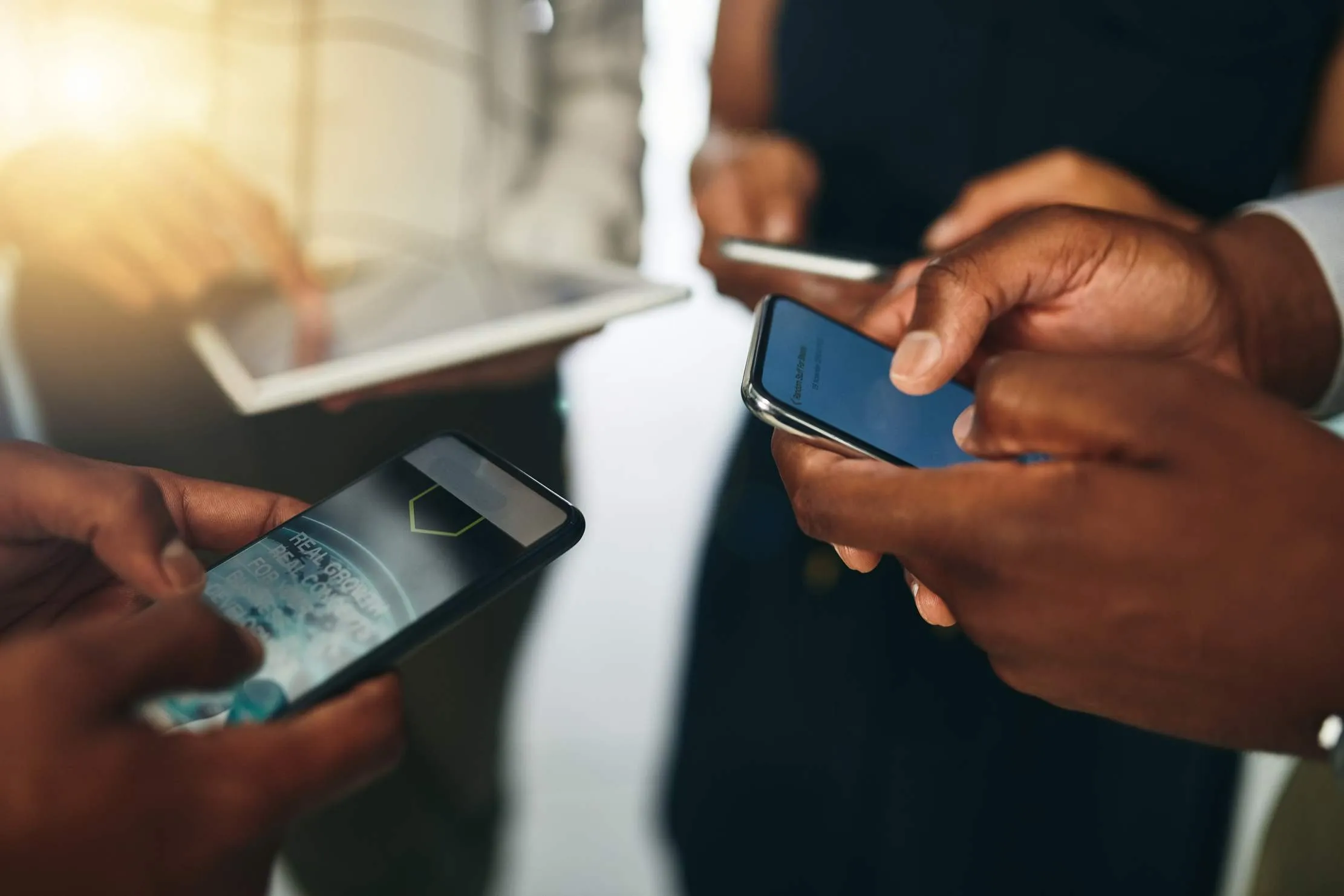 Team collaboration on mobile devices and connectivity — offline-first business apps for East Africa